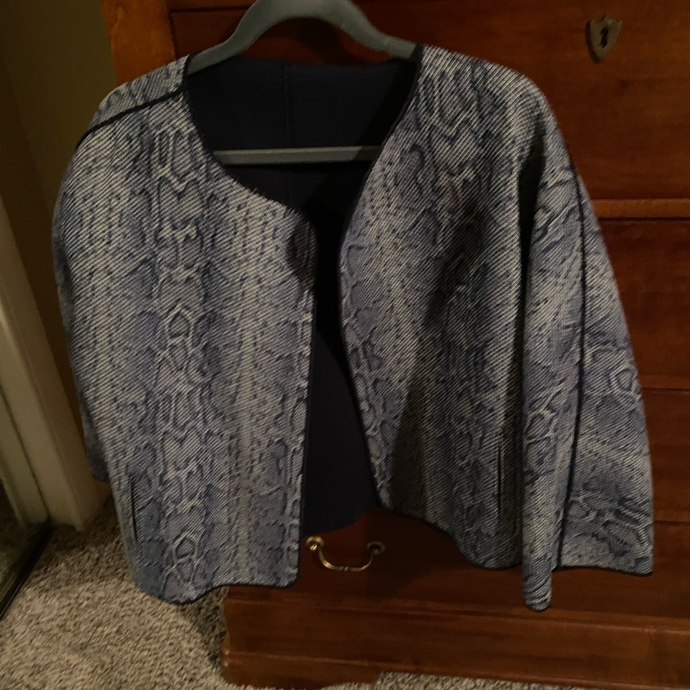 Worth navy & crème jacket